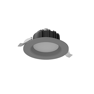 Светодиодный светильник VARTON DL-01 круглый встраиваемый 120x65 мм 11 Вт Tunable White (2700-6500 K) IP54/20 RAL7045 серый муар диммируемый по протоколу DALI
